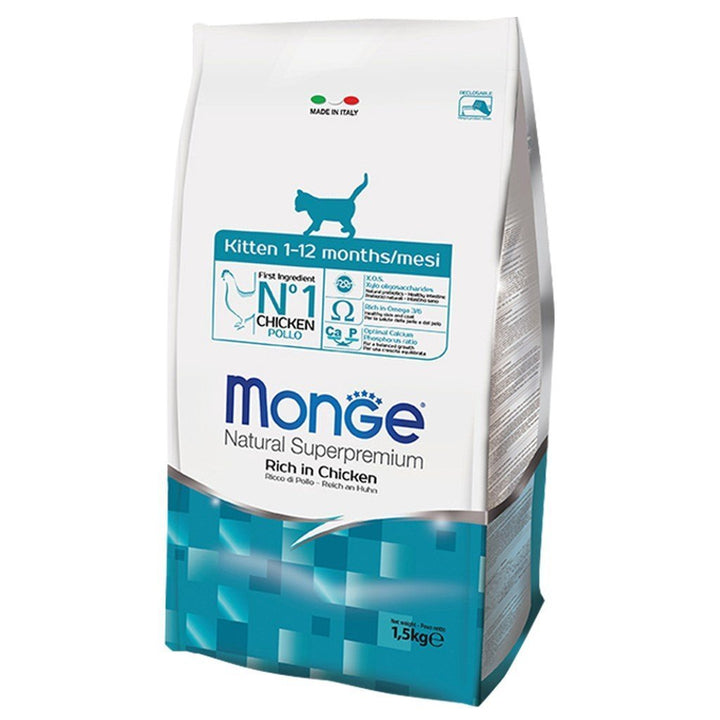 Monge Natural Superpremium Kitten Formula Dry Cat Food (2 Sizes) - Happy Hoomans