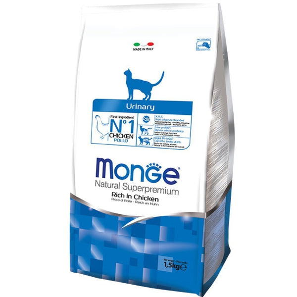 Monge Natural Superpremium Urinary Formula Dry Cat Food, 1.5kg - Happy Hoomans