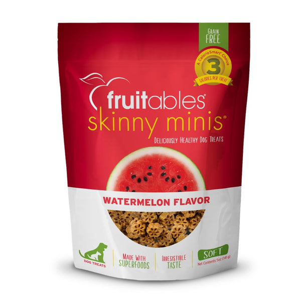 Fruitables Skinny Minis Watermelon Soft Dog Treats, 5oz