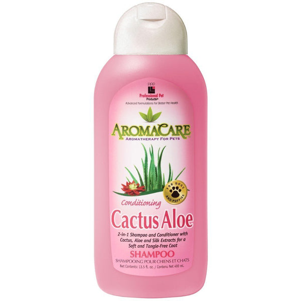 PPP Aromacare Conditioning Cactus Aloe Pet Shampoo, 400ml - Happy Hoomans
