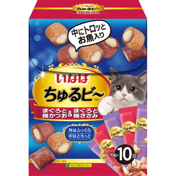 [PROMO] Ciao Churubee Soft Cat Treats Festive Box, 10g x 10 - Happy Hoomans