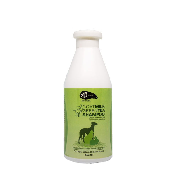Roots GEN Holistic Goat Milk Green Tea Pet Shampoo (3 Sizes) - Happy Hoomans