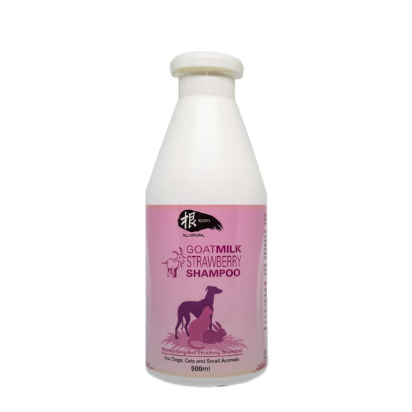 Roots GEN Holistic Goat Milk Strawberry Pet Shampoo (3 Sizes) - Happy Hoomans