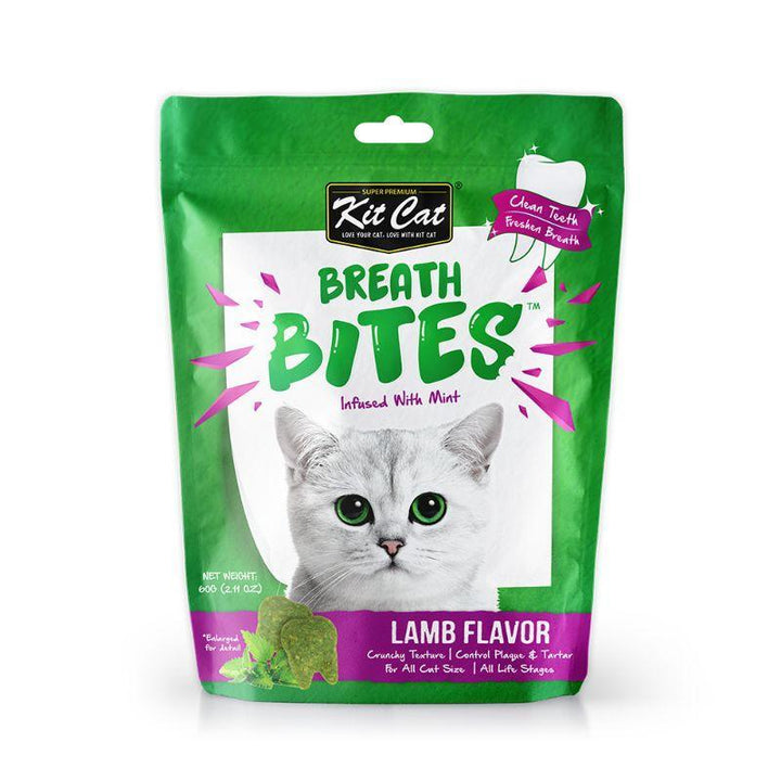 [SALE] Kit Cat Breath Bites Assorted Flavour Cat Dental Treats, 60g x 4 Packs - Happy Hoomans