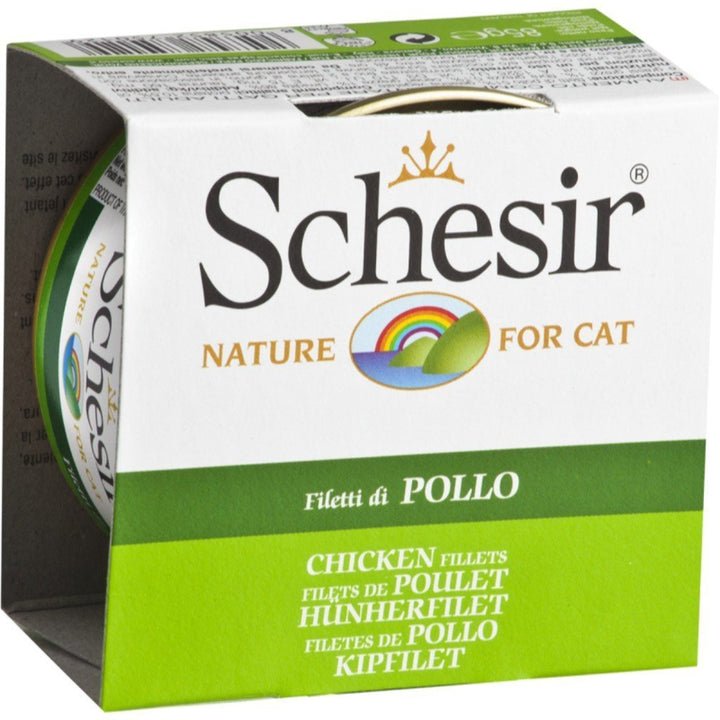 Schesir Chicken Fillets in Jelly Canned Cat Food, 85g - Happy Hoomans