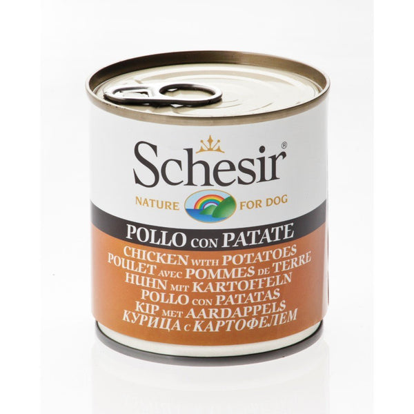 Schesir Chicken with Potatoes Canned Dog Food, 285g - Happy Hoomans