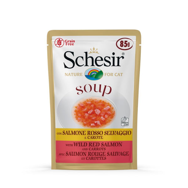 Schesir Soup with Wild Tuna & Papaya Wet Cat Food, 85g - Happy Hoomans