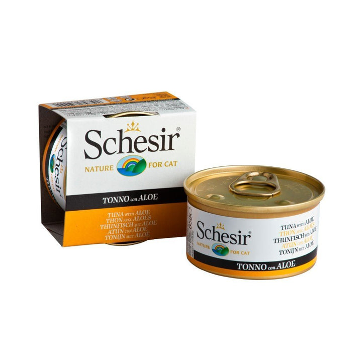 Schesir Tuna with Aloe in Jelly Canned Cat Food, 85g - Happy Hoomans