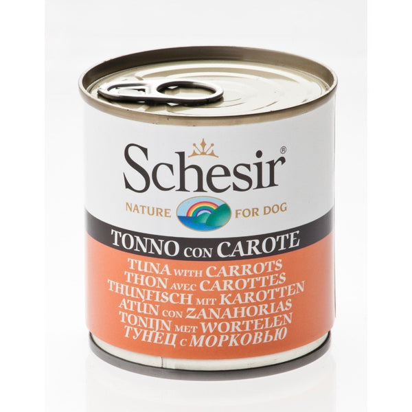 Schesir Tuna with Carrots Canned Dog Food, 285g - Happy Hoomans