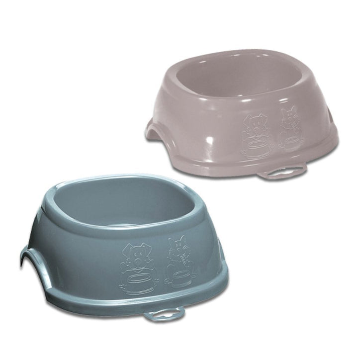 Stefanplast Break Square Pet Bowl - Steel Blue (5 Sizes) - Happy Hoomans