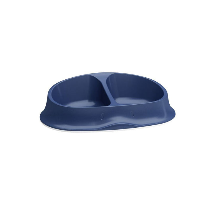 Stefanplast Chic Double Pet Bowl - Navy Blue - Happy Hoomans