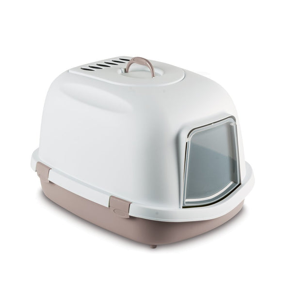 Stefanplast Super Queen Cat Litter Box - Powder Pink - Happy Hoomans