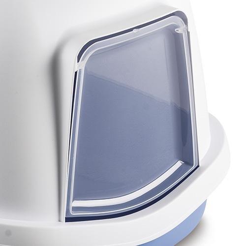 Stefanplast Super Queen Cat Litter Box - Steel Blue - Happy Hoomans