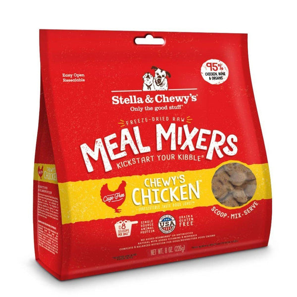 Stella & Chewy's Chewy's Chicken Meal Mixers Freeze-Dried Raw Dog Food Topper (2 Sizes) - Happy Hoomans