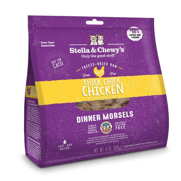 Stella & Chewy's Chick Chick Chicken Dinner Morsels Freeze-Dried Raw Cat Food (2 Sizes) - Happy Hoomans