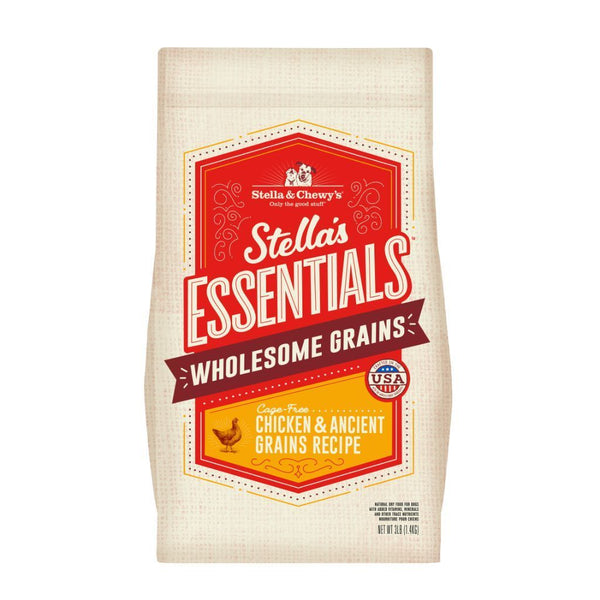 Stella & Chewy's Essentials Wholesome Grains Chicken & Ancient Grains Dry Dog Food, 11.3kg - Happy Hoomans