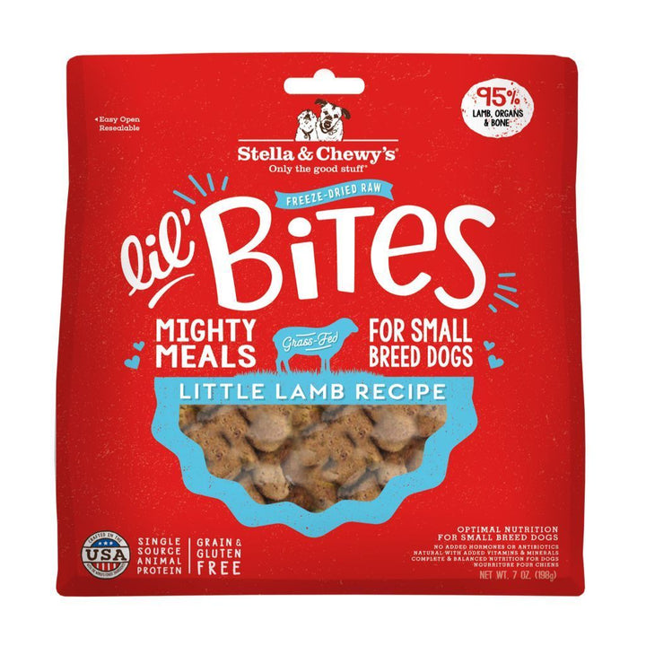 Stella & Chewy's Lil' Bites Little Lamb Recipe Small Breed Freeze-Dried Raw Dog Food, 7oz - Happy Hoomans
