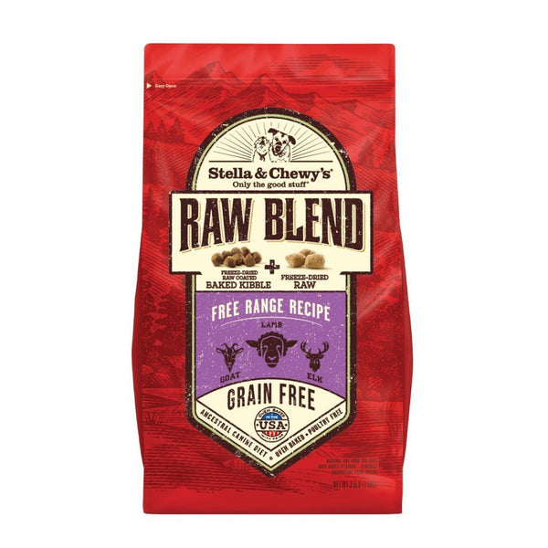 Stella & Chewy's Raw Blend Free Range Recipe Baked Kibble Dry Dog Food (2 Sizes) - Happy Hoomans