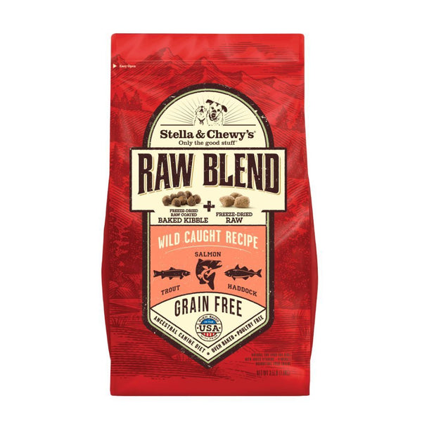 Stella & Chewy's Raw Blend Wild Caught Recipe Baked Kibble Dry Dog Food (2 Sizes) - Happy Hoomans