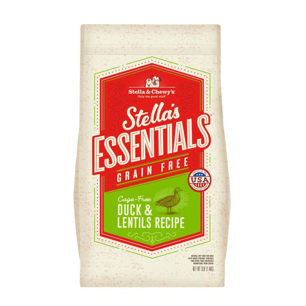Stella & Chewy's Stella's Essentials Grain-Free Duck & Lentils Recipe Dry Dog Food (2 Sizes) - Happy Hoomans