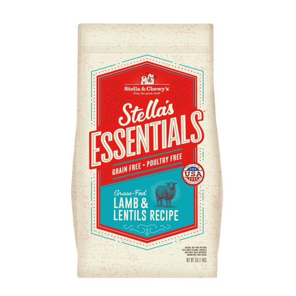 Stella & Chewy's Stella's Essentials Grain-Free Lamb & Lentils Recipe Dry Dog Food (2 Sizes) - Happy Hoomans
