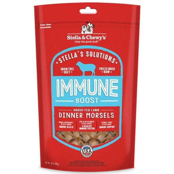 Stella & Chewy's Stella’s Solutions Immune Support Lamb Freeze-Dried Raw Dog Food, 368g - Happy Hoomans