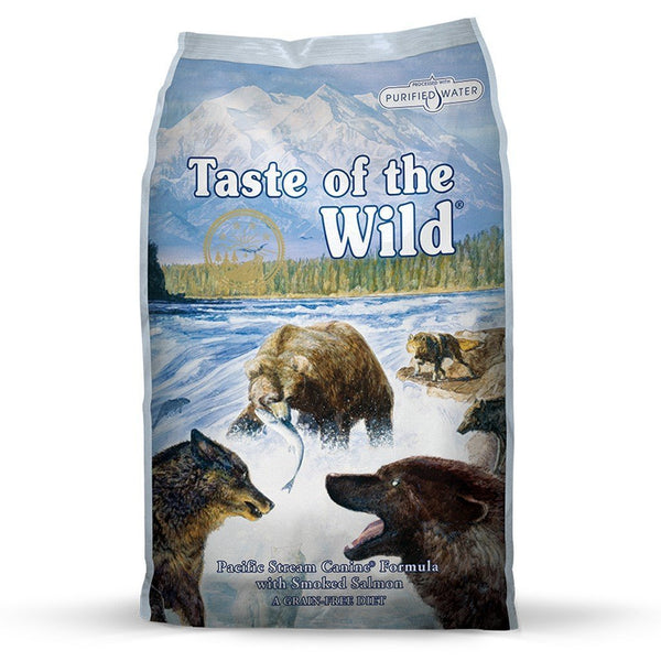 Taste Of The Wild Pacific Stream Smoked Salmon Recipe Dry Dog Food (2 Sizes) - Happy Hoomans