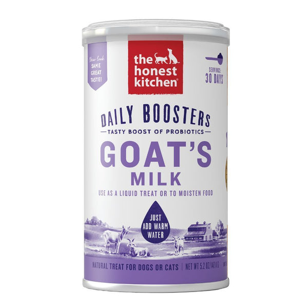 The Honest Kitchen Daily Boosters Instant Goat Milk with Probiotics Pet Supplement, 47g - Happy Hoomans