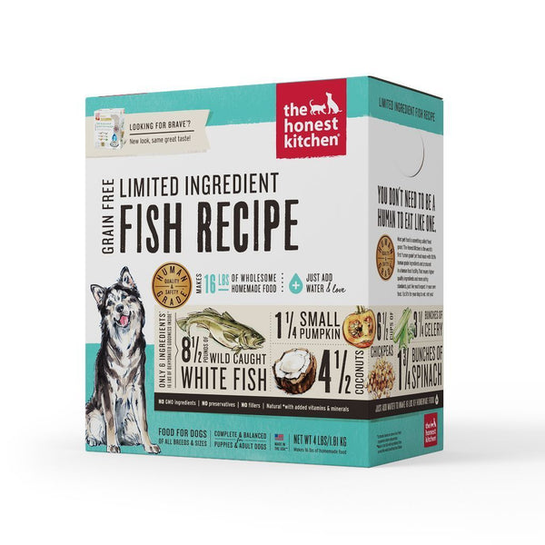 The Honest Kitchen Limited Ingredient Fish Recipe Dehydrated Dog Food (2 Sizes) - Happy Hoomans