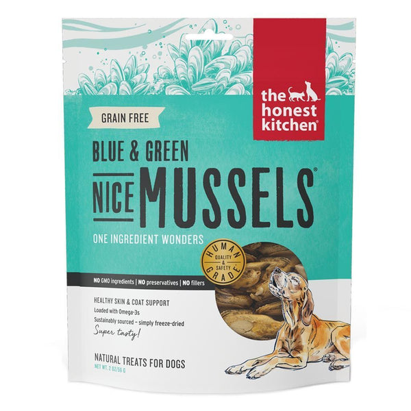 The Honest Kitchen Nice Mussels Freeze-Dried Dog Treats, 56g - Happy Hoomans