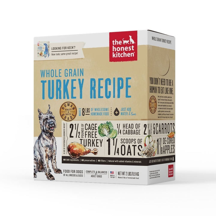 The Honest Kitchen Whole-Grain Turkey Recipe Dehydrated Dog Food (2 Sizes) - Happy Hoomans