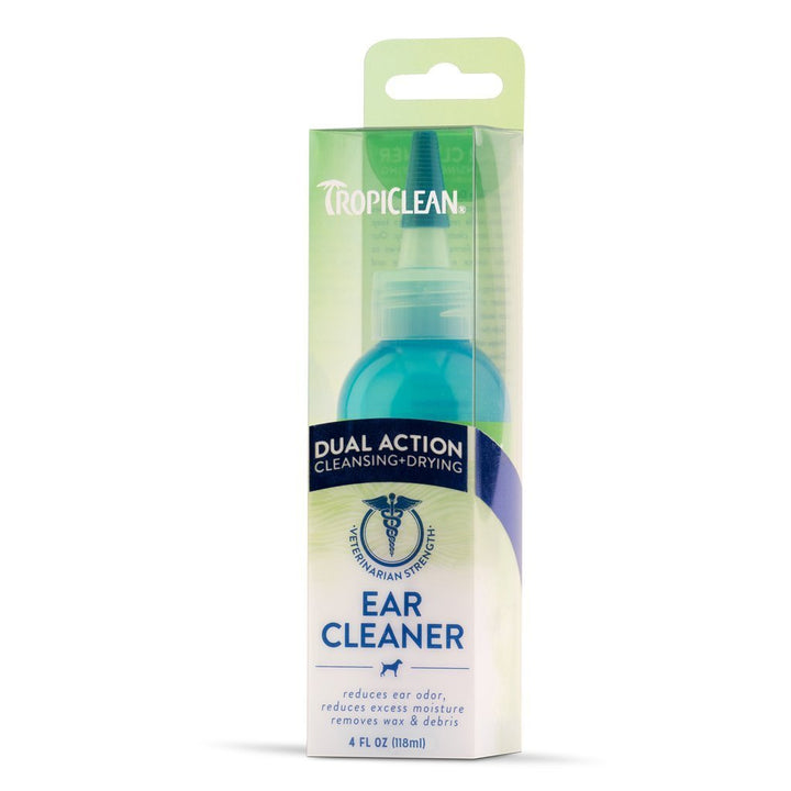 Tropiclean Dual Action Ear Cleaner for Pets, 4 oz - Happy Hoomans