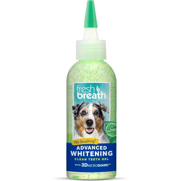 Tropiclean Fresh Breath Advanced Whitening Clean Teeth Gel, 4oz - Happy Hoomans