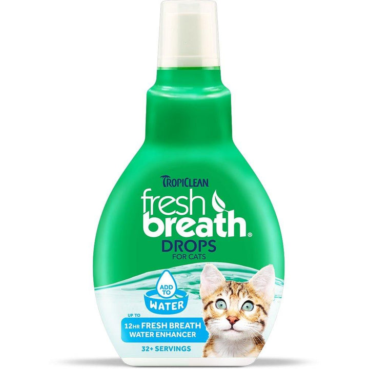 Tropiclean Fresh Breath Drops for Cats, 2.2 fl oz - Happy Hoomans
