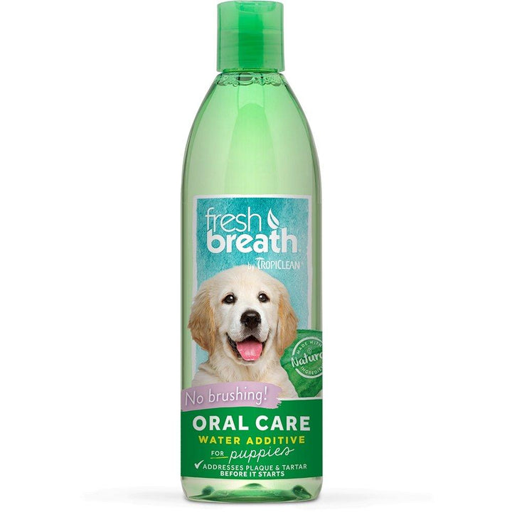 Tropiclean Fresh Breath Oral Care Water Additive for Puppies, 16 oz - Happy Hoomans