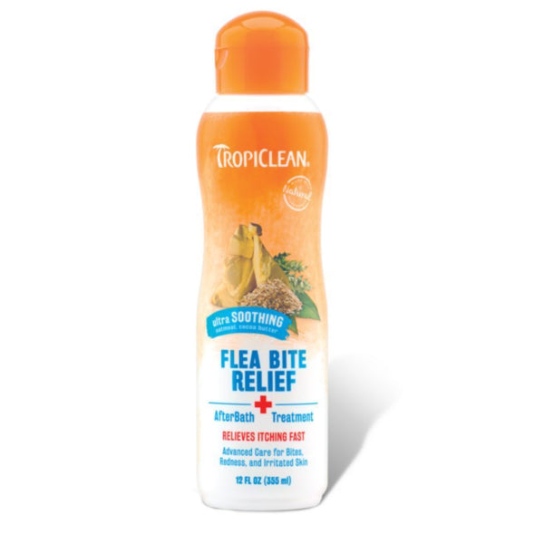 Tropiclean Natural Flea & Tick Bite Relief After Bath Treatment, 12oz - Happy Hoomans