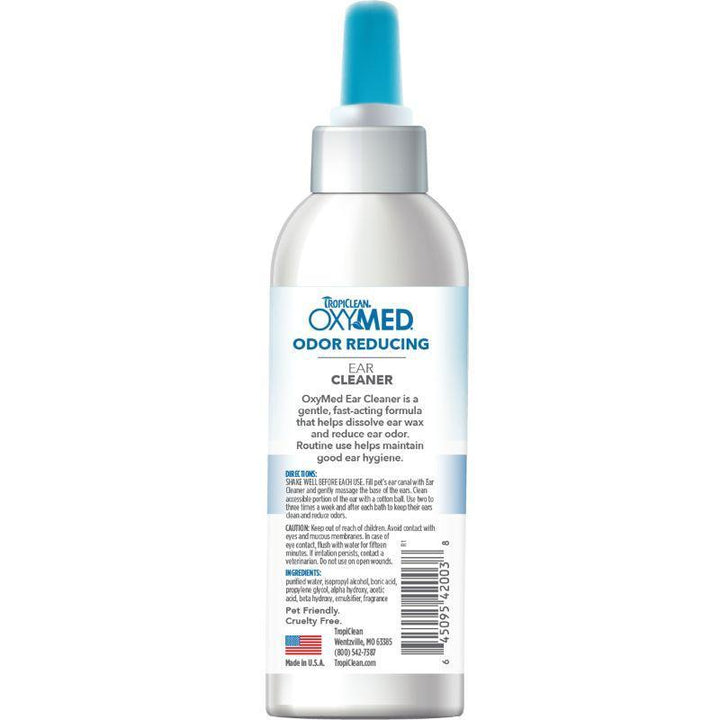 TropiClean OxyMed Ear Cleaner, 4 oz - Happy Hoomans