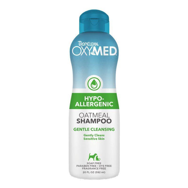TropiClean OxyMed Hypoallergenic Shampoo, 20 oz - Happy Hoomans