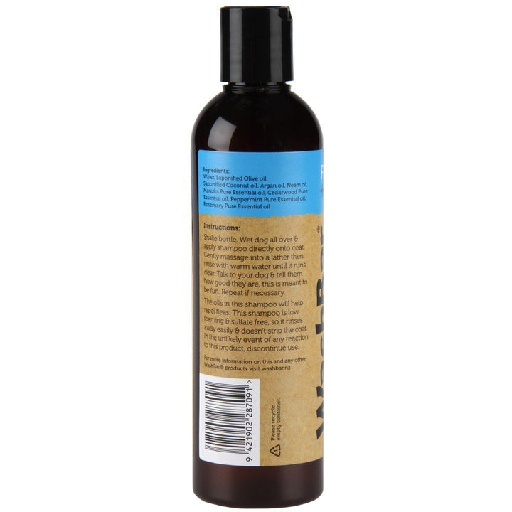 WashBar Flea & Freshen Natural Dog Shampoo, 250ml - Happy Hoomans