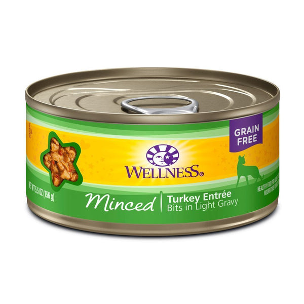Wellness Complete Health Minced Turkey Entrée Grain-Free Canned Cat Food, 5.5oz - Happy Hoomans