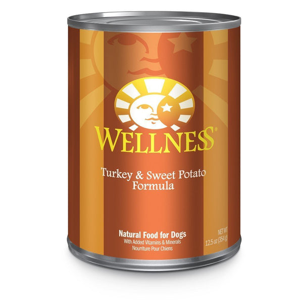 Wellness Complete Health Pate Turkey & Sweet Potato Formula Wet Dog Food, 354g - Happy Hoomans
