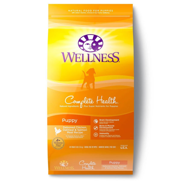 Wellness Complete Health Puppy Dry Dog Food (3 Sizes) - Happy Hoomans