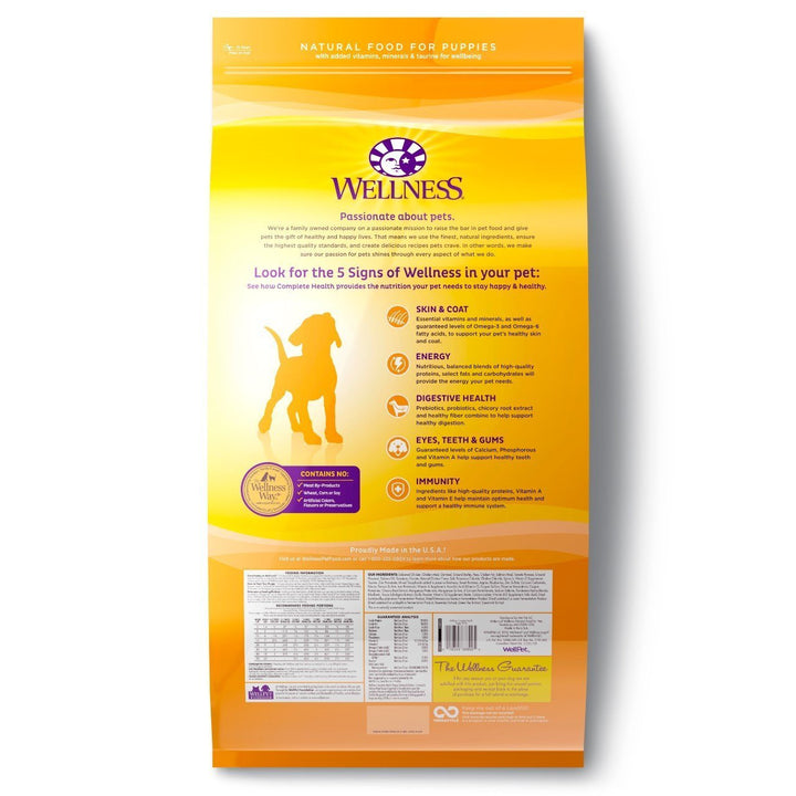 Wellness Complete Health Puppy Dry Dog Food (3 Sizes) - Happy Hoomans