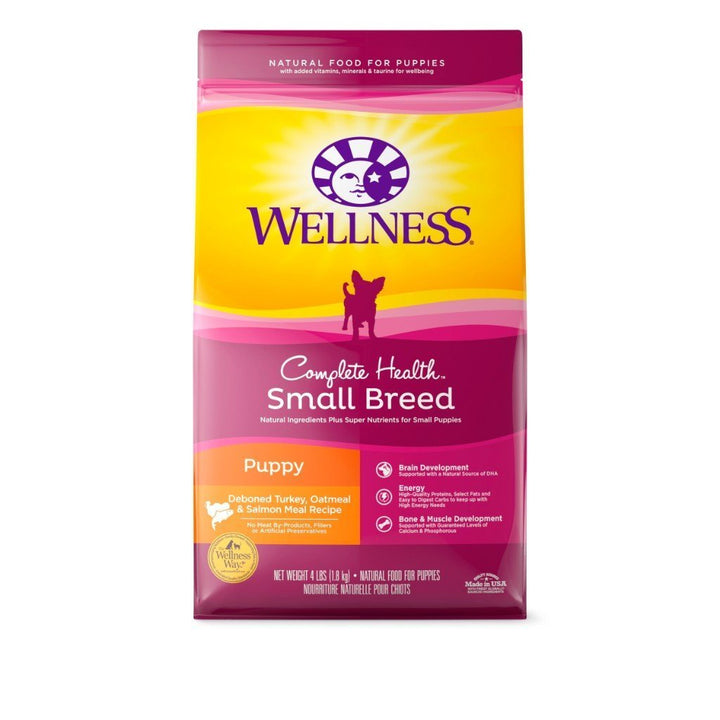 Wellness Complete Health Small Breed Puppy Formula Dry Dog Food, 1.8kg - Happy Hoomans