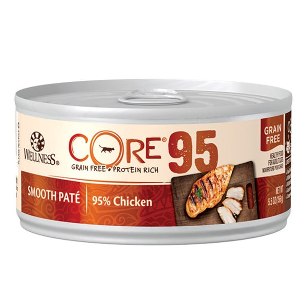 Wellness CORE 95 Chicken Grain-Free Canned Cat Food, 5.5oz - Happy Hoomans