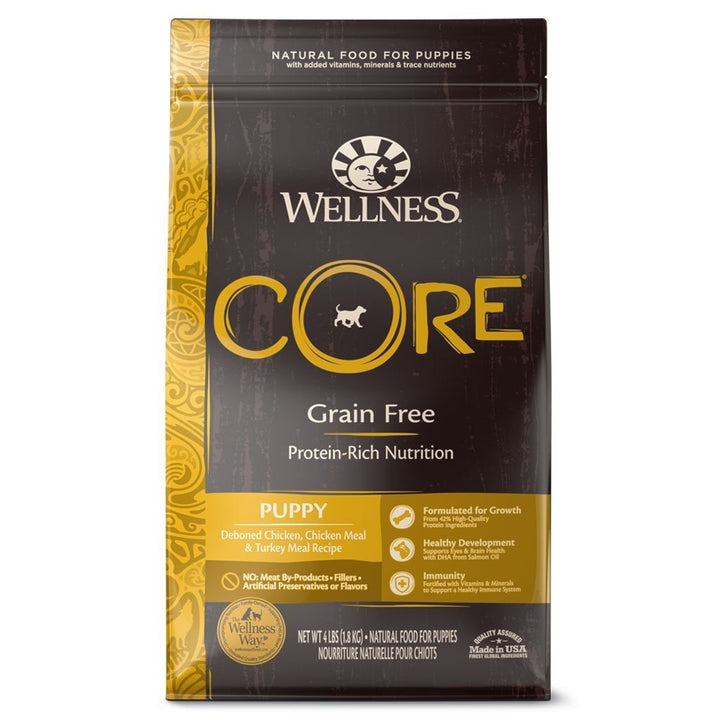 Wellness Core Grain-Free Puppy Formula Dry Dog Food (3 Sizes) - Happy Hoomans