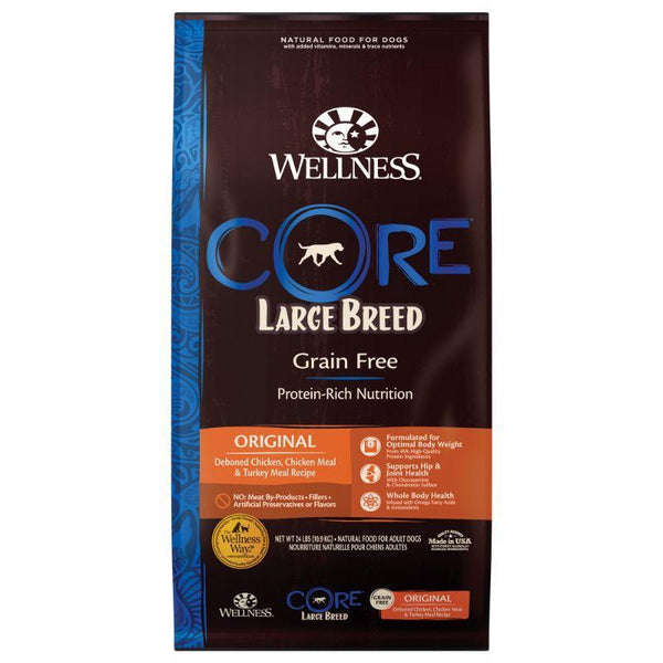 Wellness CORE Large Breed Adult Dry Dog Food, 13.6kg - Happy Hoomans