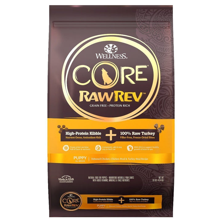 Wellness CORE RawRev Puppy Formula Adult Dry Dog Food (2 Sizes) - Happy Hoomans