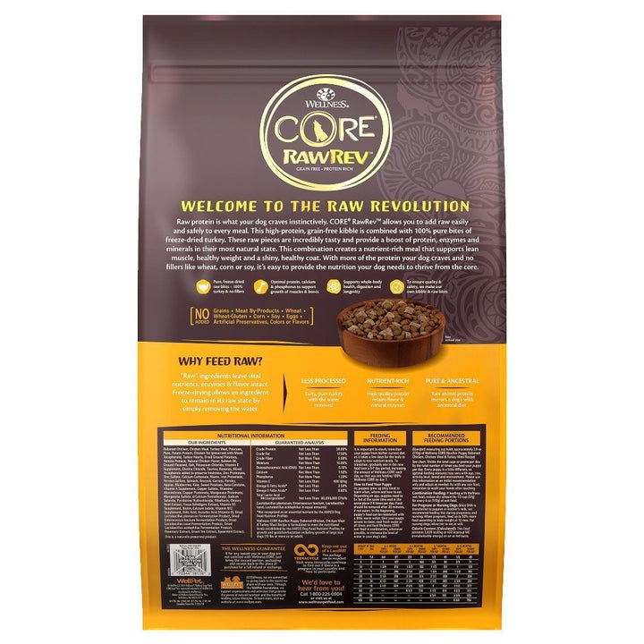Wellness CORE RawRev Puppy Formula Adult Dry Dog Food (2 Sizes) - Happy Hoomans