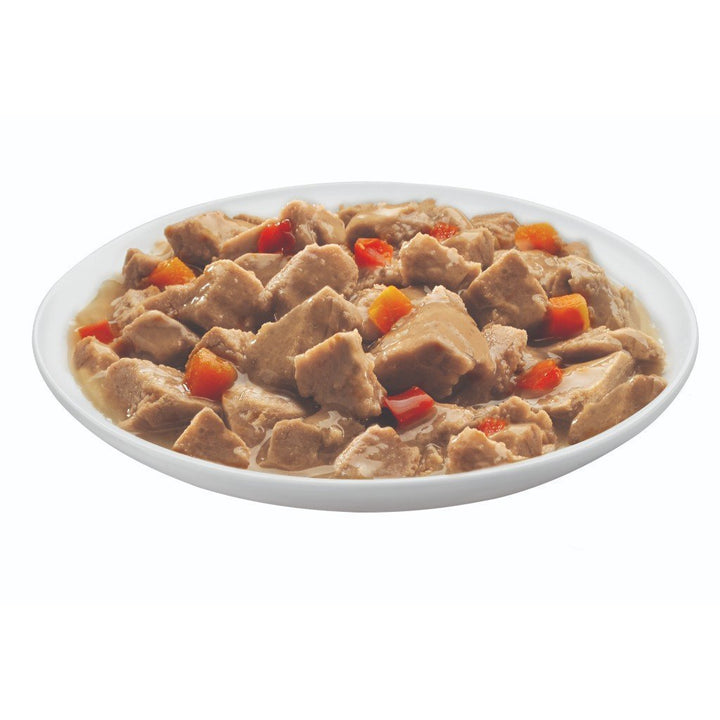 Wellness Petite Entrees Mini-Filets with Roasted Beef, Carrots & Red Peppers in Gravy Grain-Free Wet Dog Food, 85g - Happy Hoomans